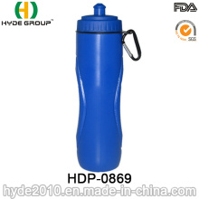 Garrafa de água plástica personalizada do PE livre do logotipo BPA (HDP-0869)